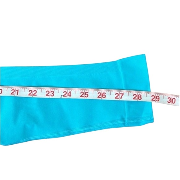 Lululemon Zone Crop (21") Seamless Leggings in Peacock Blue size 4 - Picture 10 of 13